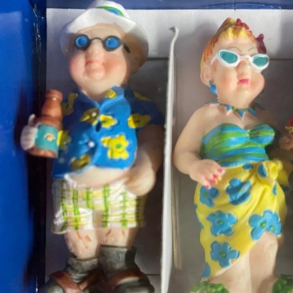 NIB Vtg SPREADERS 4 FUN PARTY PEOPLE picnic table, barbecue, poolside snacks - Picture 6 of 14